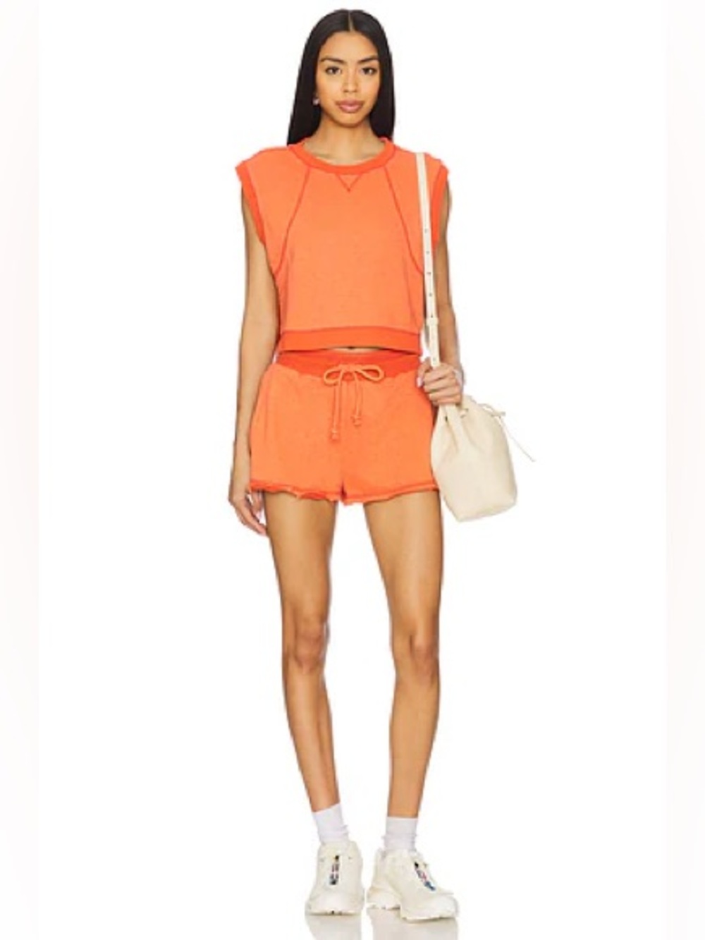 Free People Movement Time After Time Set Orange Flame Small New With Tags - Picture 5 of 10